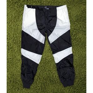 Dope Snow Mens Size 38 (Fits 40x30) Black White Nylon Jogger Snowboard Ski Pants